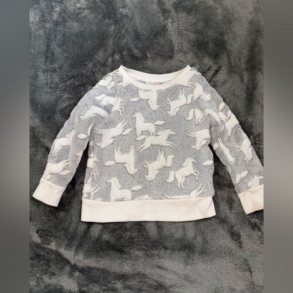 2t cat & Jack fleece unicorn sweatshirt - Picture 1 of 2